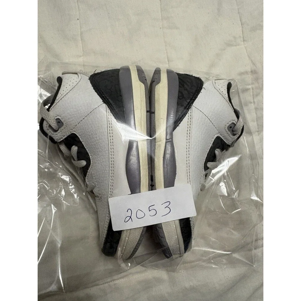 Nike Air Jordan 3 Retro Shoes Toddler Size 8C White Black DM0968